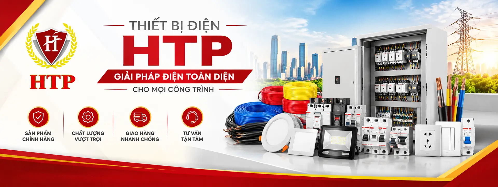 Hoàng Thiên Phú cung cấp danh mục thiết bị điện đa dạng